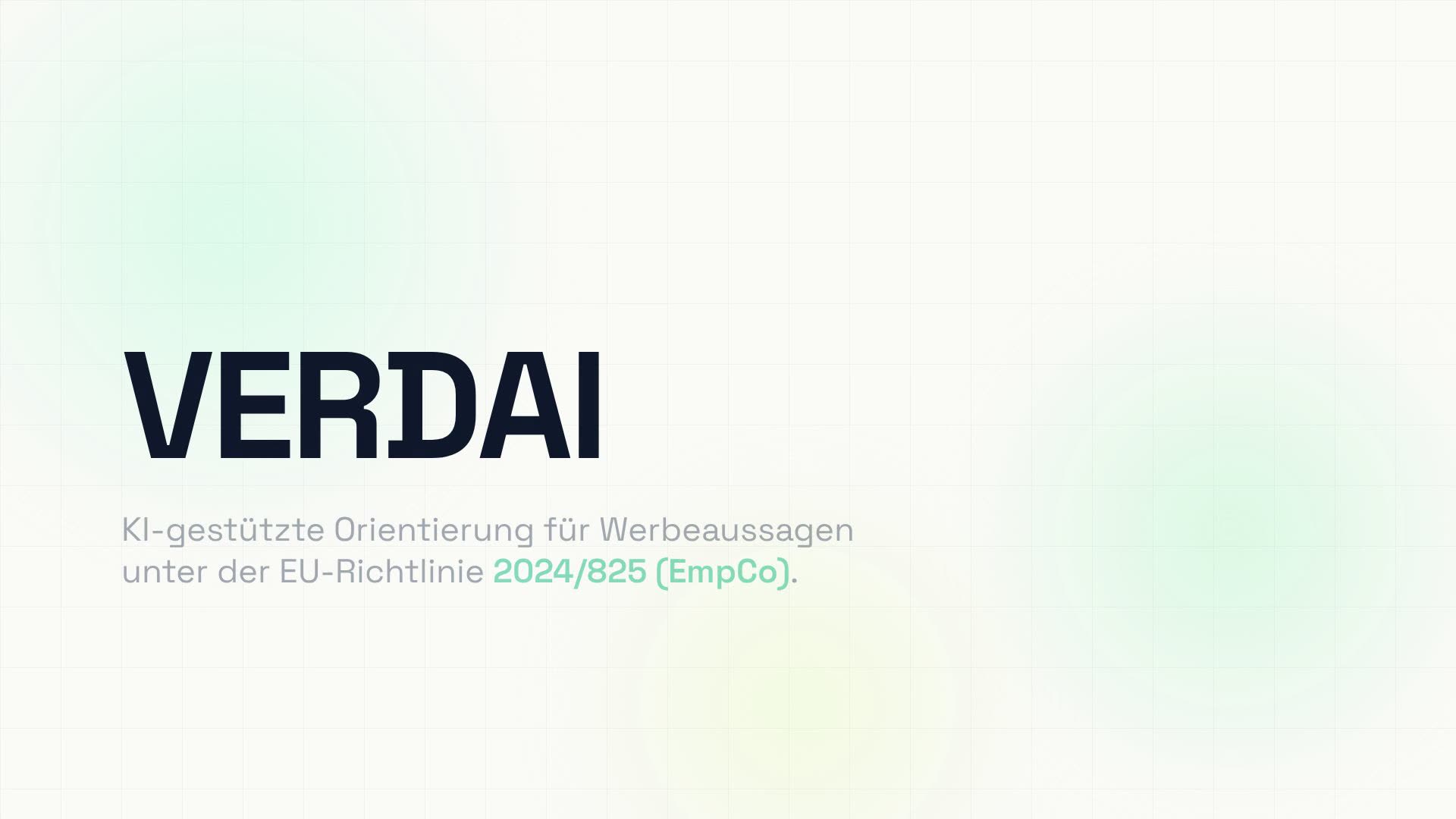 Vorschaubild für das Video: VERDAI Dashboard Demo