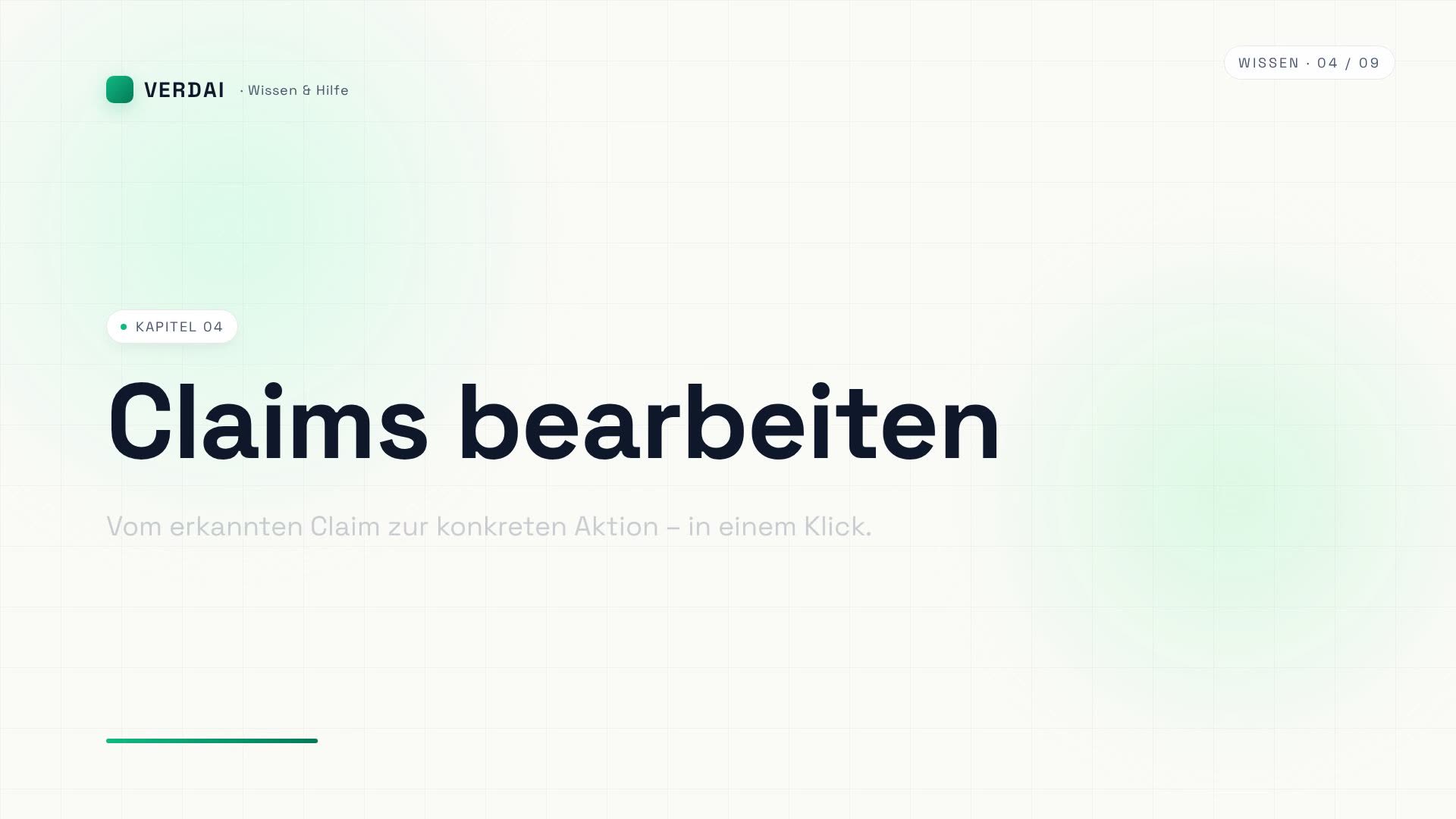 Vorschaubild für das Video: Claims bearbeiten