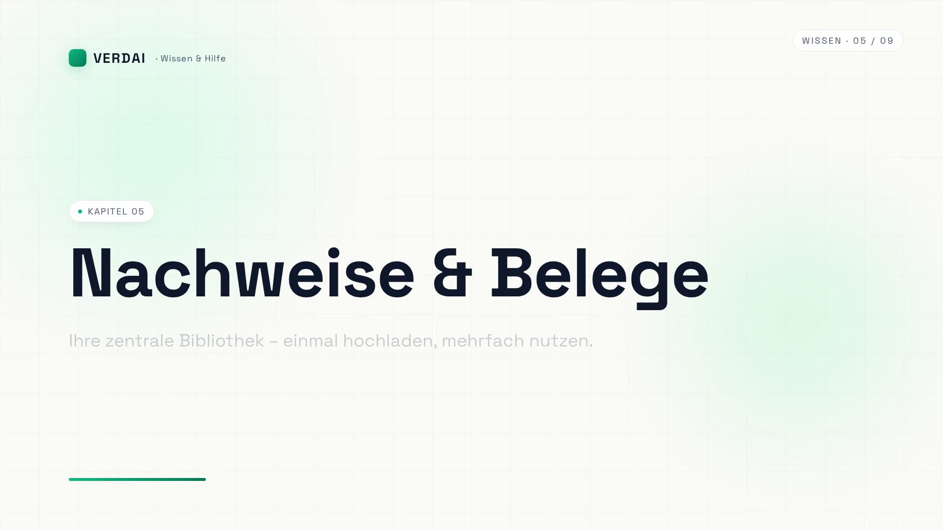 Vorschaubild für das Video: Nachweise & Belege